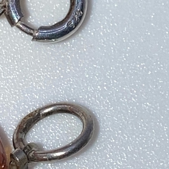 Vtg Baltic Amber Bead Beaded Bracelet w Sterling Silver Clasp Approx 7” - Picture 5 of 6